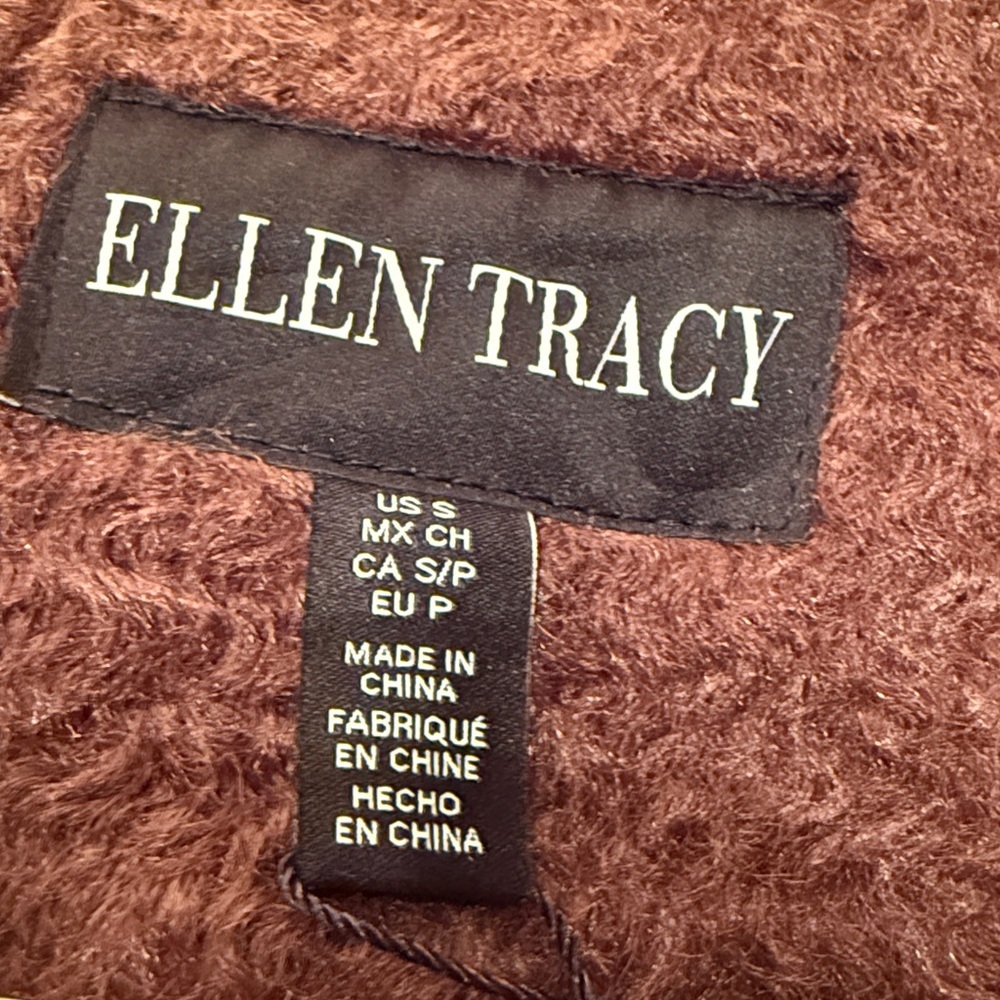 Anthropology Boucle Chocolate winter Blazer size small, medium, XL $200 - Picture 13 of 14